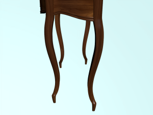 coffee table made of walnut 3D Модель