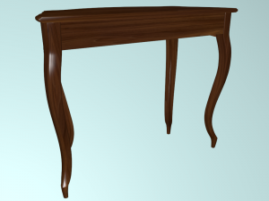 coffee table made of walnut 3D Модель