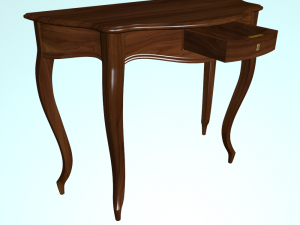 coffee table made of walnut 3D Модель