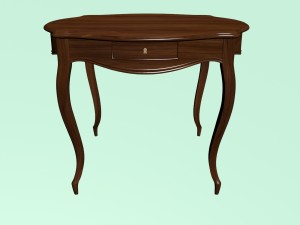 round table Modello 3D