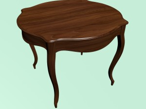 round table Modello 3D