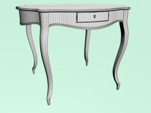 round table Modello 3D