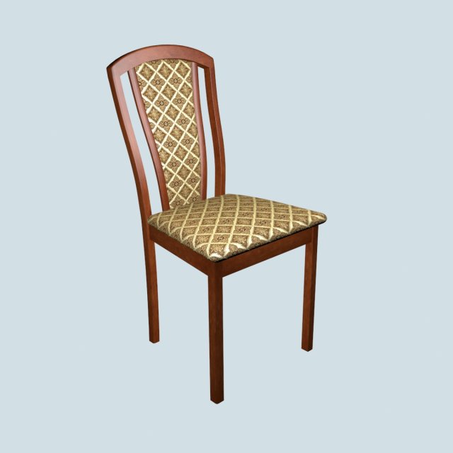dining chair made of merbau Modelo 3D .c4d .max .obj .3ds .fbx .stl .blend 