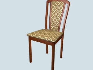 dining chair made of merbau Modelo 3D