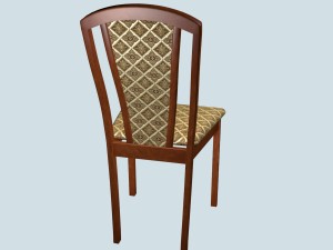 dining chair made of merbau Modelo 3D