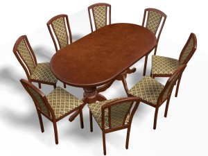 dining table Modelo 3D