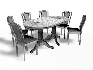 dining table Modelo 3D