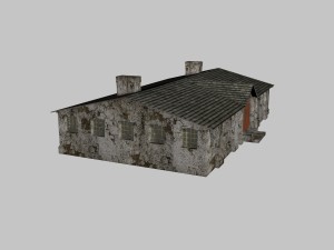 old barrack 3D Модель