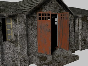 old barrack 3D Модель