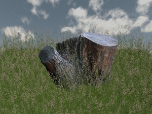 old dry stump 3D-Modell