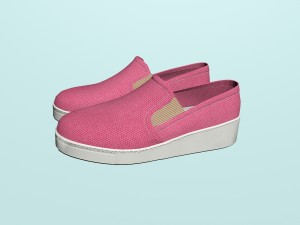 pink loafers 3D-Modell