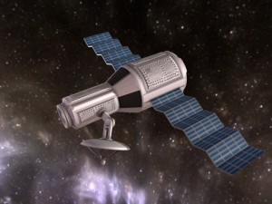 game-ready satellite module 3D Model