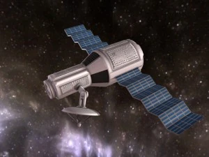 modulo satellitare pronto per il gioco Modello 3D