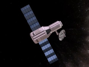 game-ready satellite module 3D Model