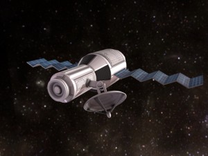 game-ready satellite module 3D Model