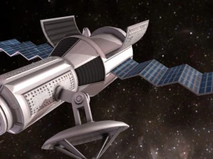 modulo satellitare pronto per il gioco Modello 3D