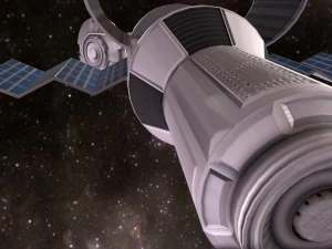 modulo satellitare pronto per il gioco Modello 3D