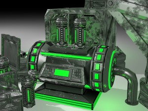 game-ready scifi industrial assets Modelo 3D