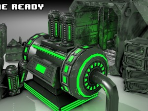 game-ready scifi industrial assets Modelo 3D