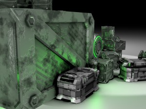 game-ready scifi industrial assets Modelo 3D