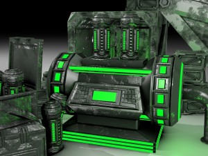 game-ready scifi industrial assets Modelo 3D