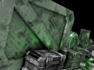 game-ready scifi industrial assets Modelo 3D
