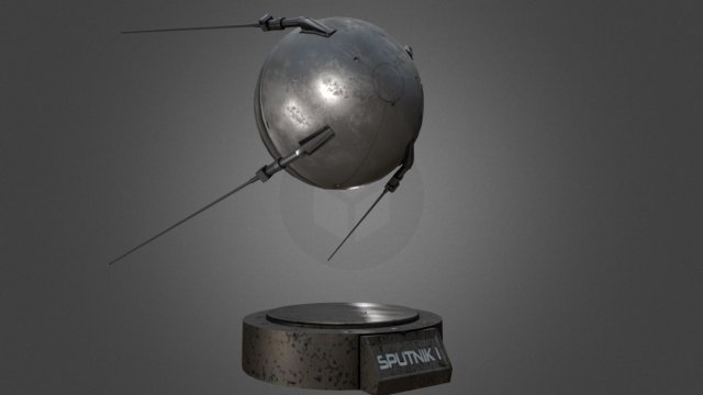 sputnik 1 game-ready model 3D Model .c4d .max .obj .3ds .fbx .stl .blend 
