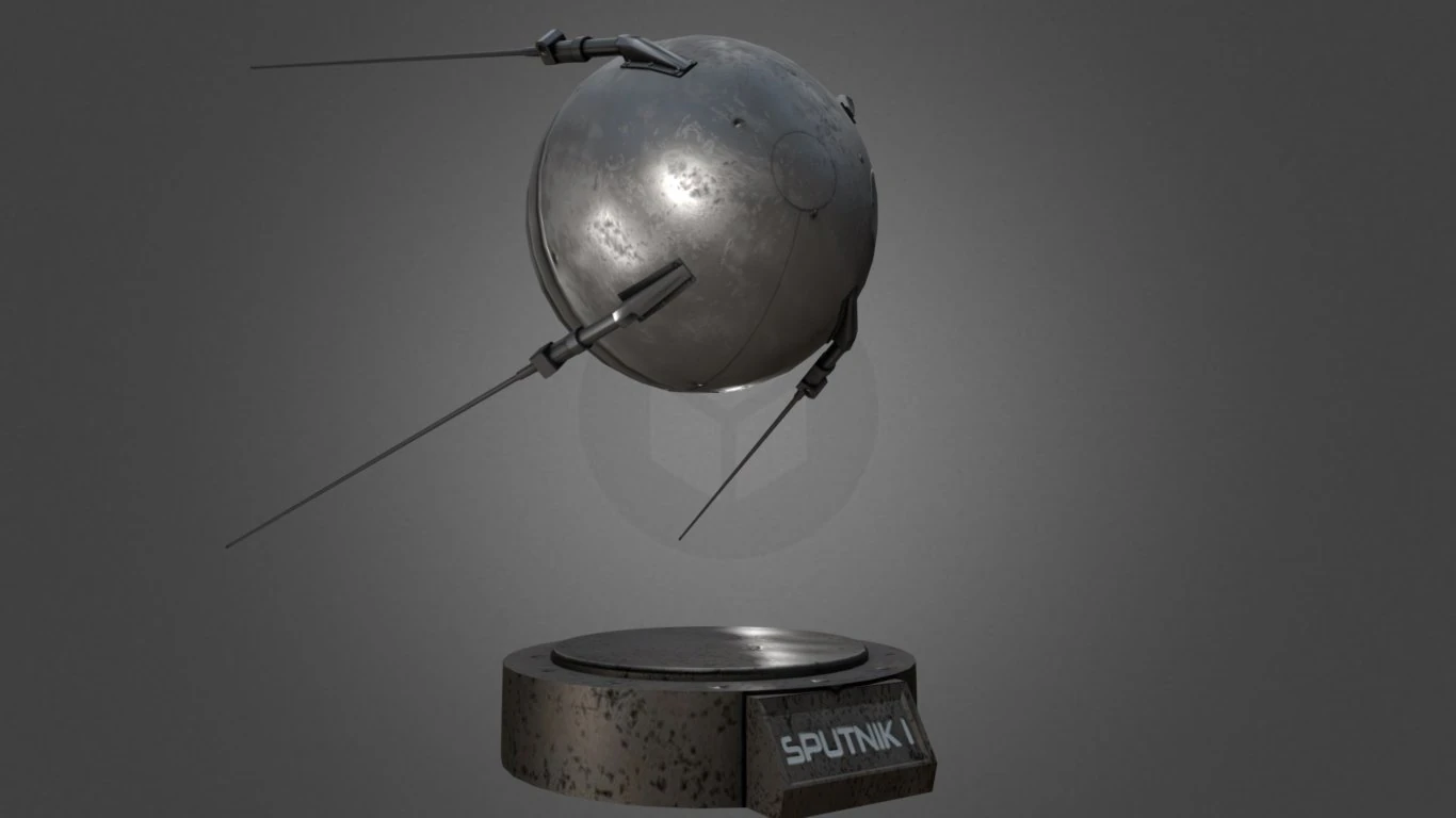 sputnik 1 game-ready model 3D Model .c4d .max .obj .3ds .fbx .stl .blend 