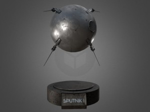 sputnik 1 game-ready model 3D Model