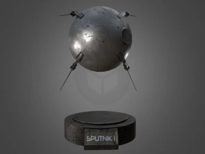 sputnik 1 game-ready model 3D Model