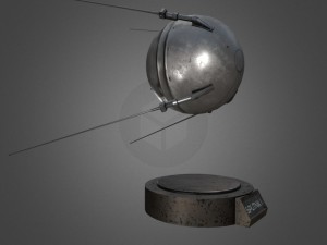 sputnik 1 game-ready model 3D Model