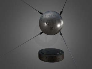 sputnik 1 game-ready model 3D Model