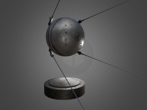 sputnik 1 game-ready model 3D Model