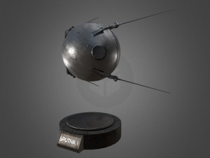 sputnik 1 game-ready model 3D Model