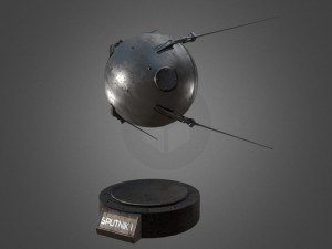 sputnik 1 game-ready model 3D Model