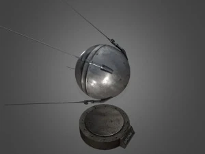 sputnik 1 game-ready model 3D Model