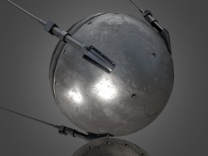 sputnik 1 game-ready model 3D Model