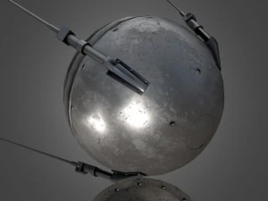 sputnik 1 game-ready model 3D Model