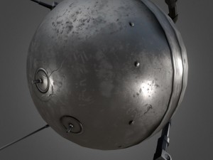 sputnik 1 game-ready model 3D Model