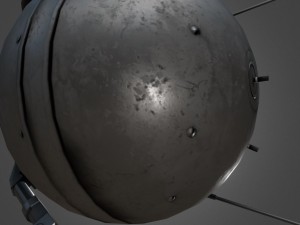 sputnik 1 game-ready model 3D Model
