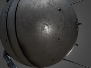 sputnik 1 game-ready model 3D Model