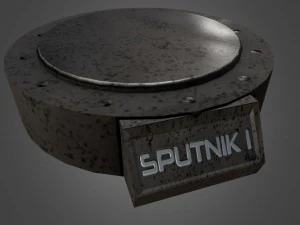 sputnik 1 game-ready model 3D Model