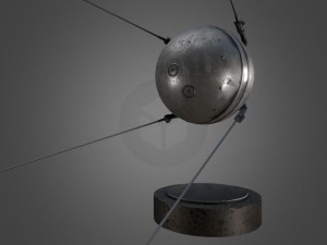 sputnik 1 game-ready model 3D Model