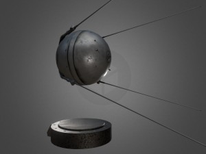 sputnik 1 game-ready model 3D Model