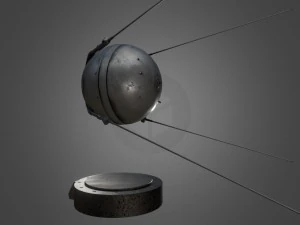 sputnik 1 game-ready model 3D Model