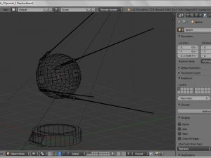 sputnik 1 game-ready model 3D Model