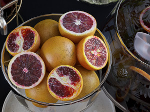 decorative set with grapefruit Model 3D