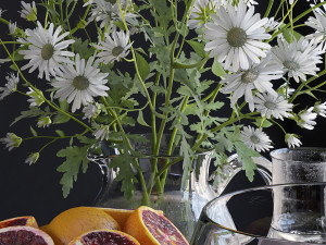 decorative set with grapefruit Model 3D