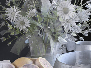 decorative set with grapefruit Model 3D