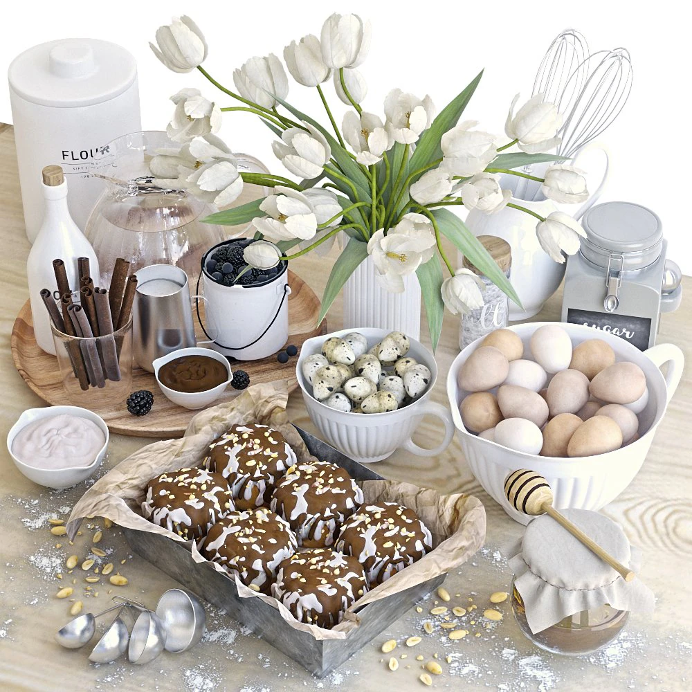 cooking set-1 3D Model .c4d .max .obj .3ds .fbx .stl .blend 